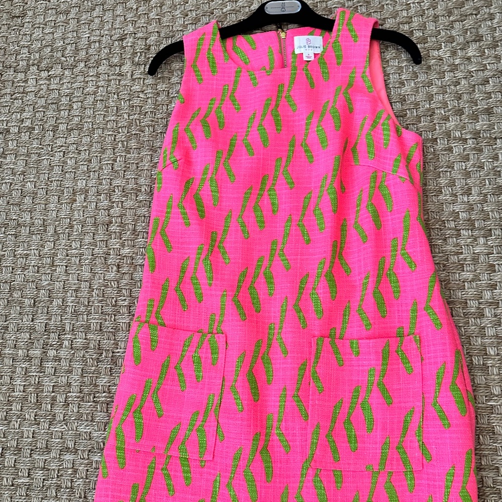 Julie Brown Neon Sleeveless Shift Dress